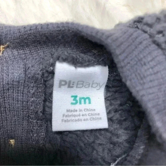 PL Baby Sweatshirt Rocket Ship Fuzzy Blue  Size 0-3 Months - Picture 7 of 16